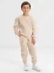 Бежевый костюм детский, утеплённый, на флисе