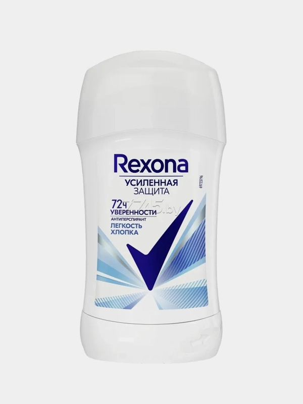 Антиперспирант стик Rexona "Легкость хлопка", женский, 40 мл
