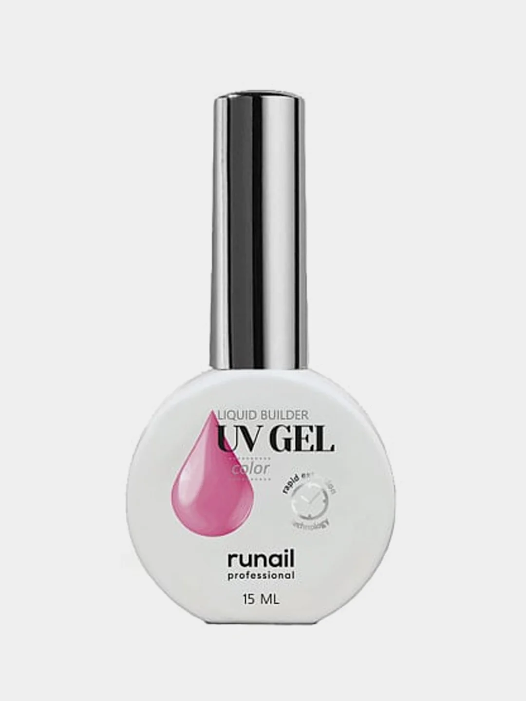 Конфетный уф гель для наращивания/Цветной жидкий уф гель/Гель лак Runail Professional, 15 мл