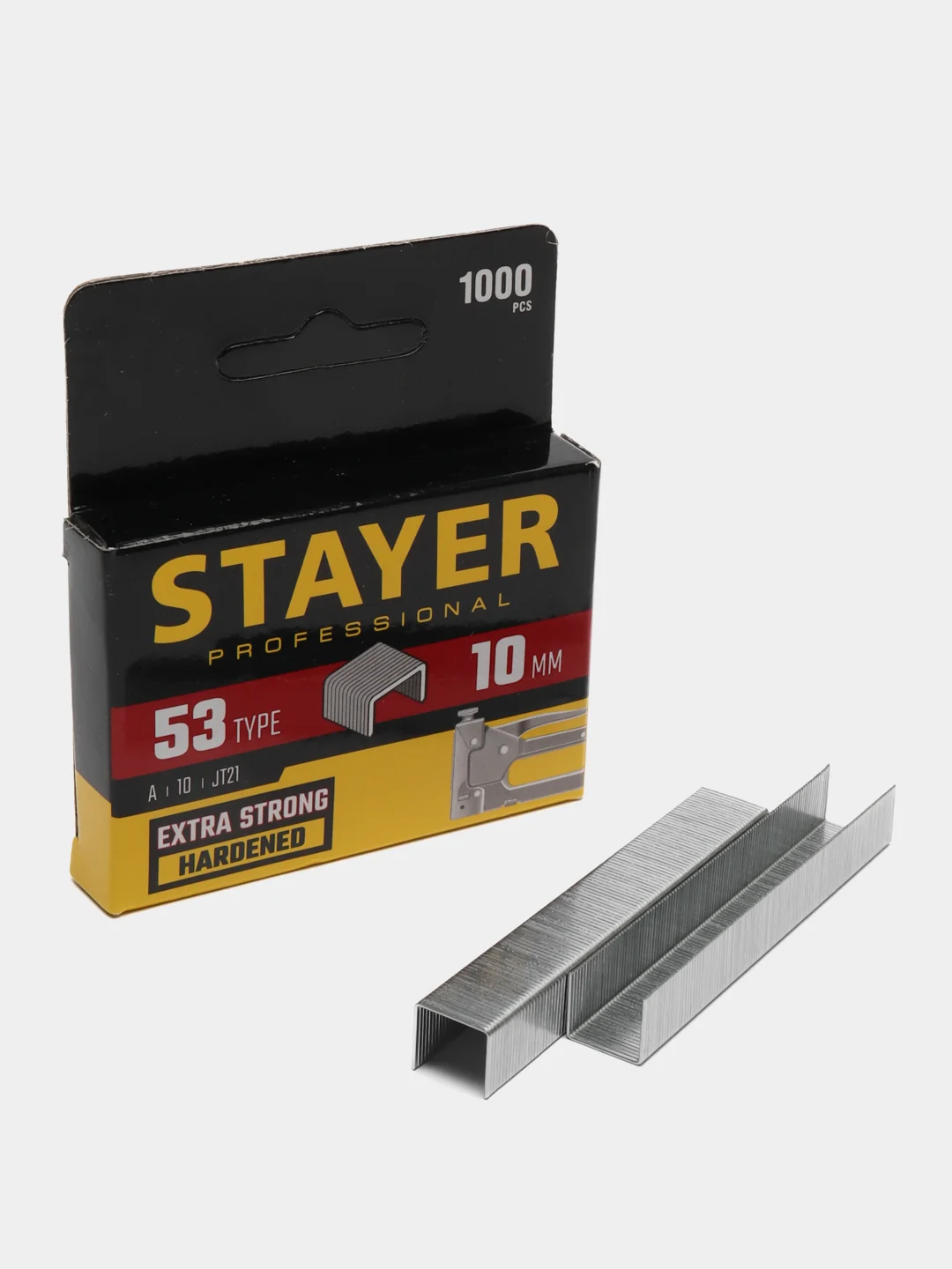 Cкобы для строительного степлера STAYER тип 53 1000 шт 6-8-10-12-14