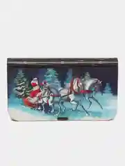 Купюрница с рисунком "Дед мороз и тройка лошадей"