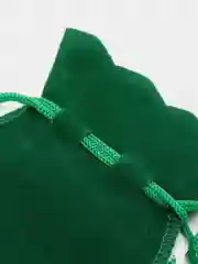 Зеленый подарочный мешочек