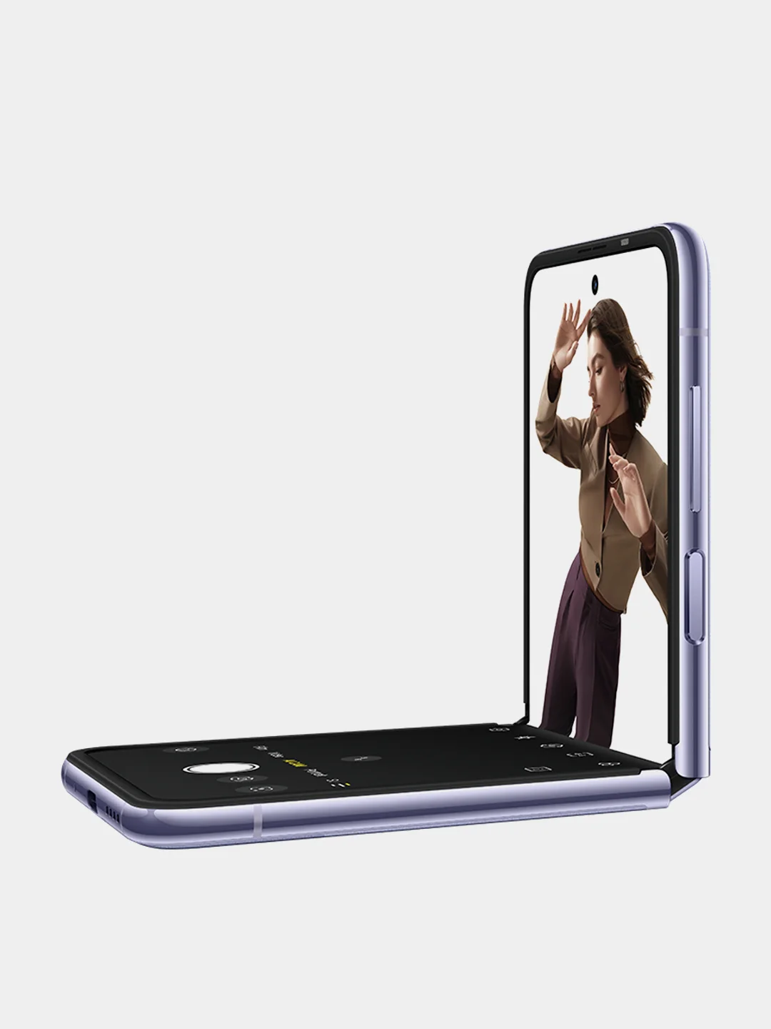 Фиолетовый смартфон Tecno Phantom V Flip 5G 8/256 Gb