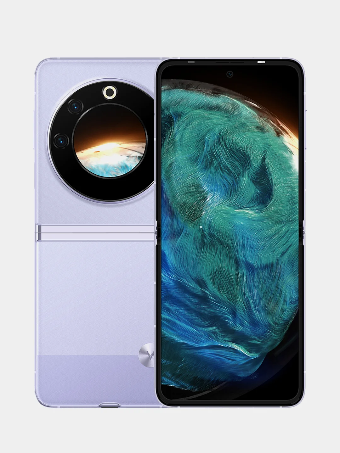 Фиолетовый смартфон Tecno Phantom V Flip 5G 8/256 Gb