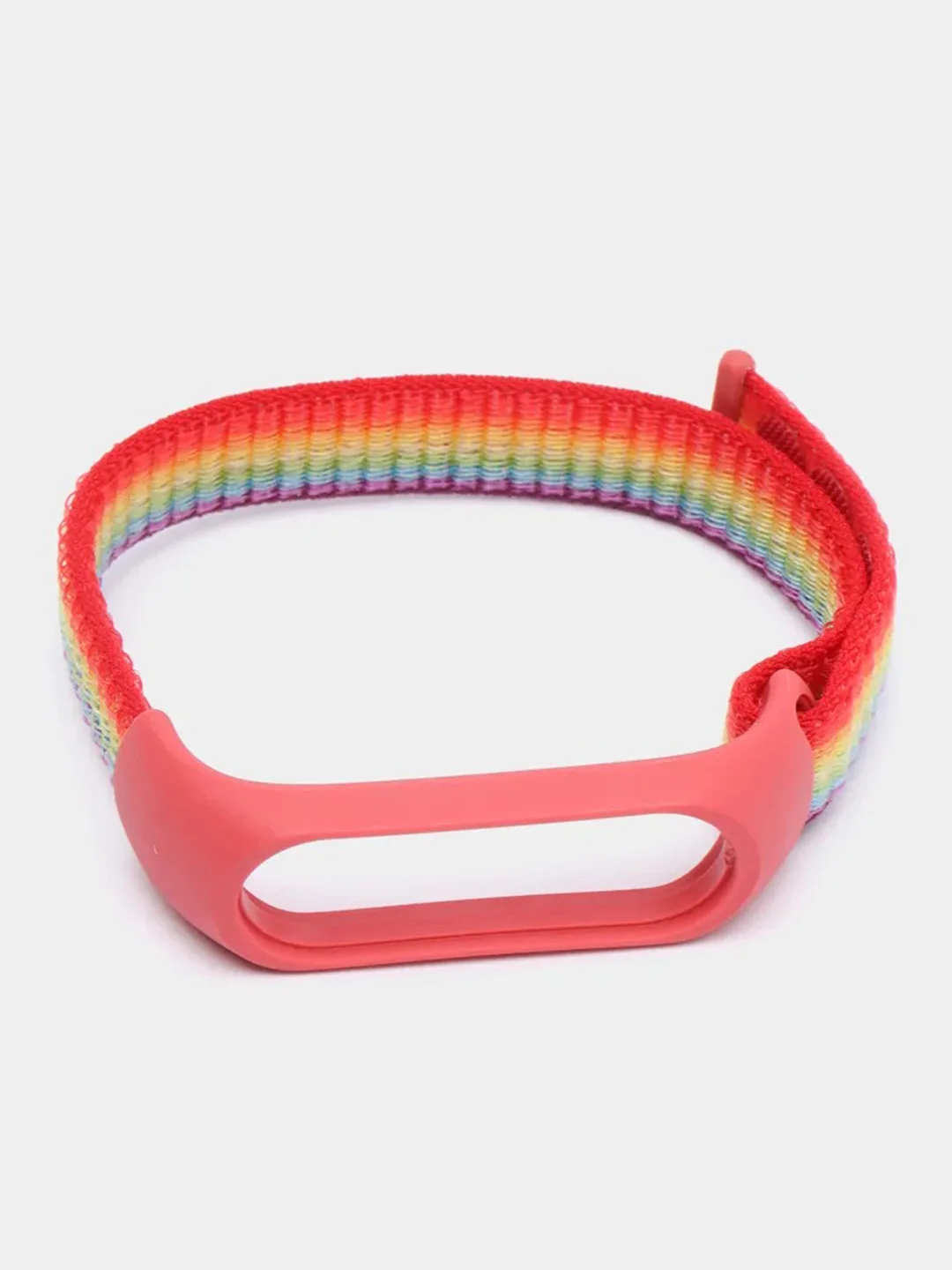 Алый ремешок нейлоновый тканевый для Xiaomi Mi Band 3/4/5/6