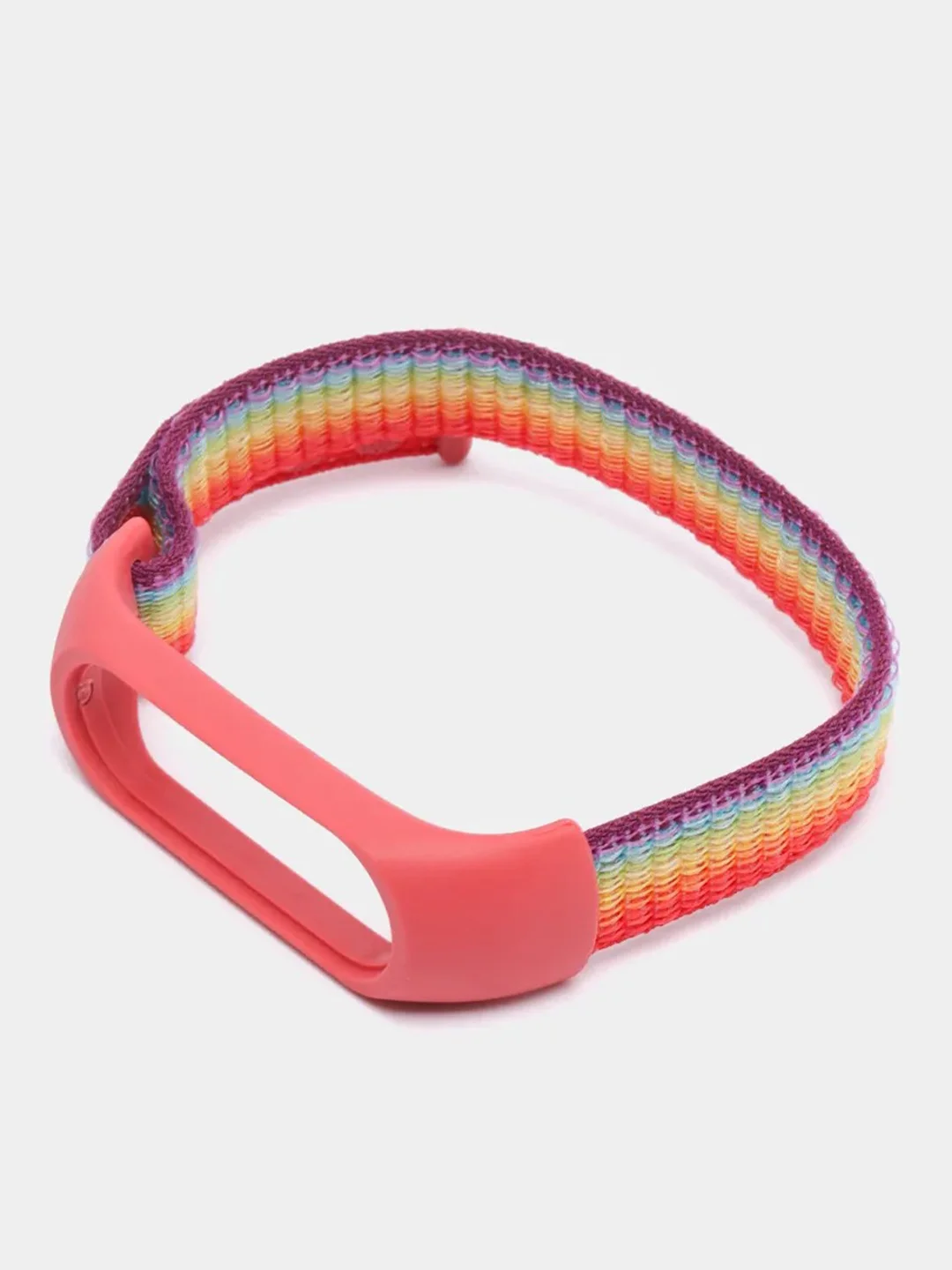 Алый ремешок нейлоновый тканевый для Xiaomi Mi Band 3/4/5/6