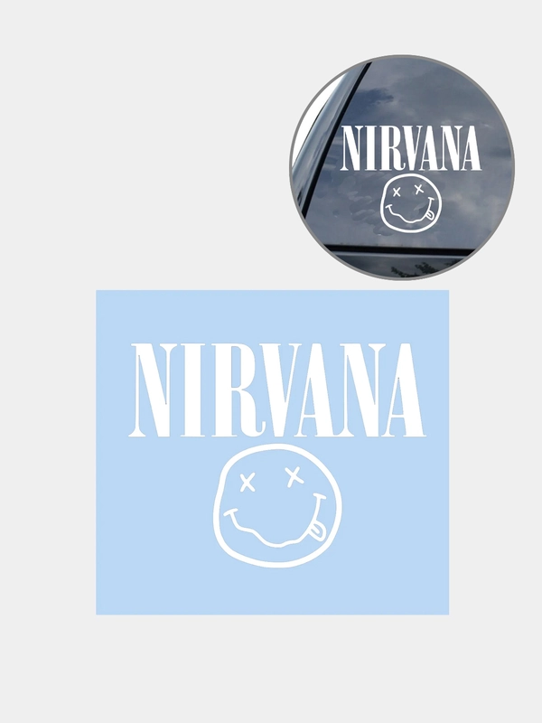 Наклейка на авто "NIRVANA - НИРВАНА" 20х14см