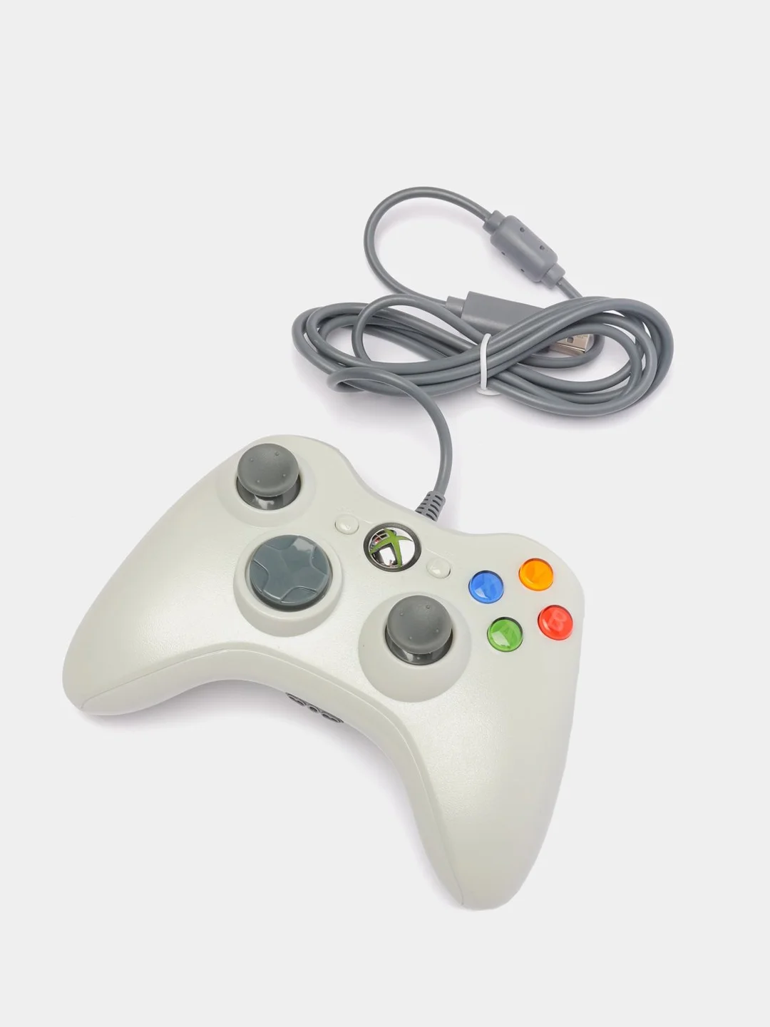 Белый геймпад для XBox 360, проводной