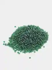 Лесной зеленый чешский бисер Preciosa 10/0, Transparent sfinx, 10 и 50 грамм