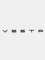 Черный эмблема и надпись Lada Vesta / Лада Веста