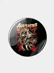 Красный значок Anacondaz, 37 мм