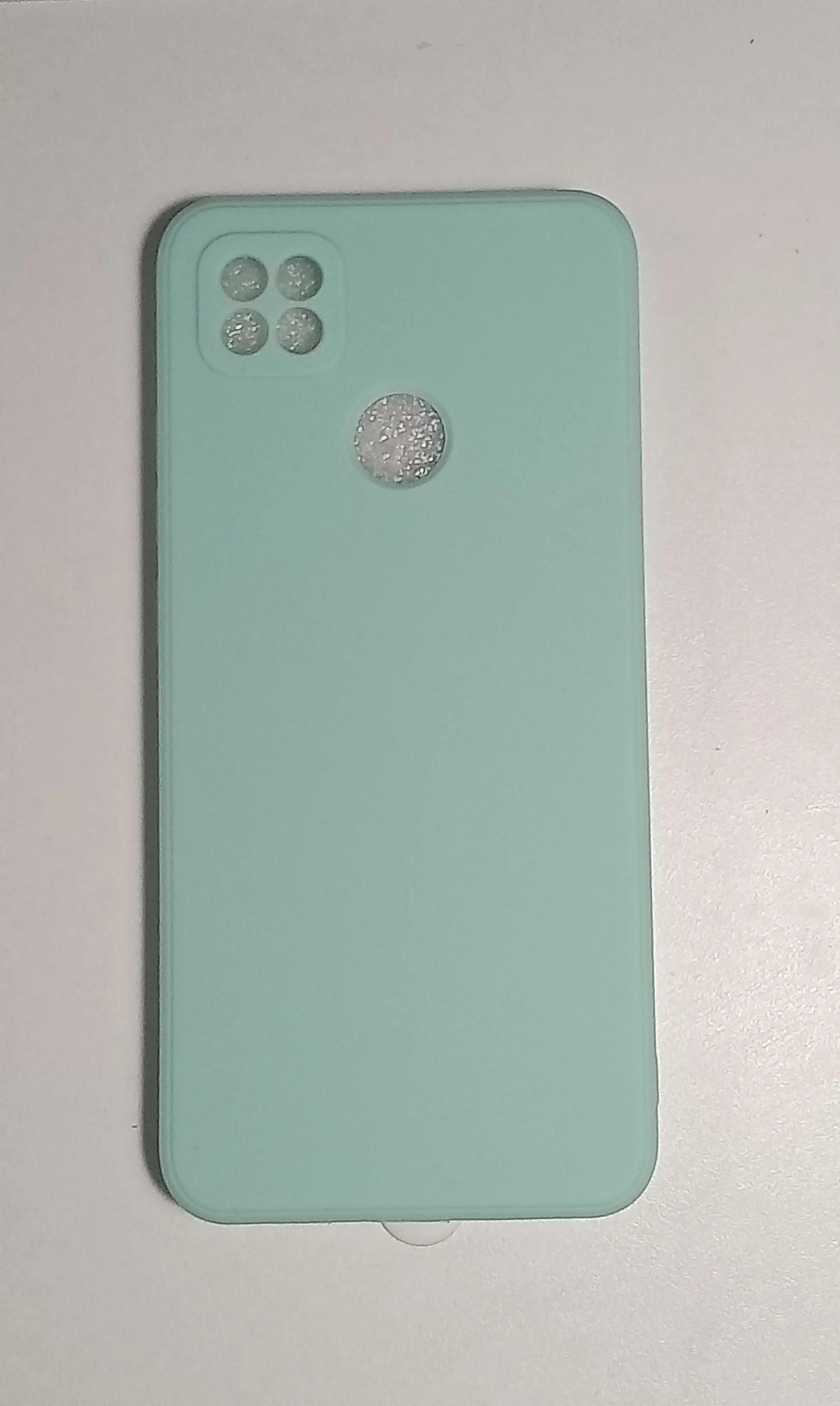 Бирюзовый чехол с защитой камеры и бархатом внутри для XIAOMI REDMI 9C