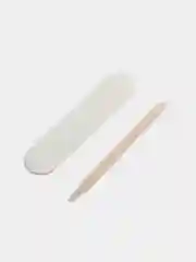 Коралловый меланж накладные ногти с дизайном