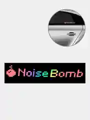Ледяной наклейка на авто NOISE BOMB (2 цвета) белый и перевающаяся голография