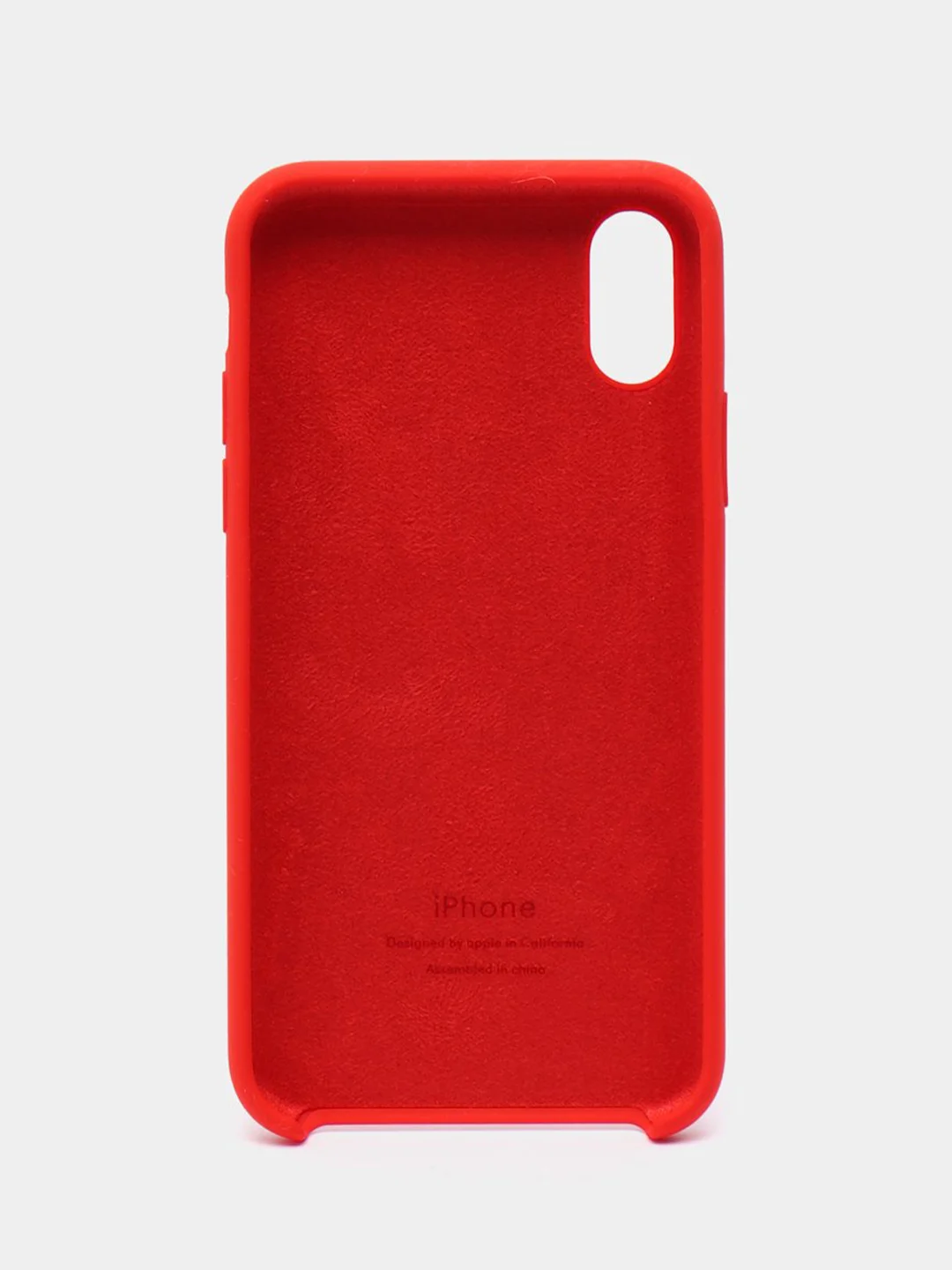 Красный чехол Silicone Case ( Чехол силиконовый ) для iPhone X