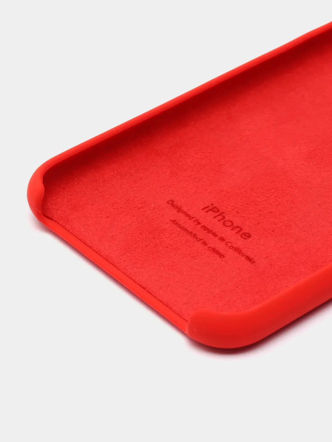 Красный чехол Silicone Case ( Чехол силиконовый ) для iPhone X
