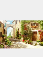 Флизелиновые фотообои Postermarket "Старый город", 400х260 см