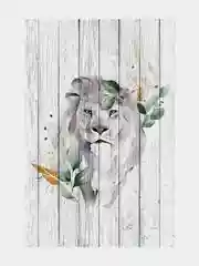 Бумажные фотообои Postermarket "Лев", 119х180 см