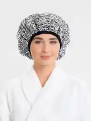 Белый шапочка для душа, для спа процедур, с термоподкладом