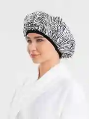 Белый шапочка для душа, для спа процедур, с термоподкладом