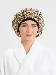 Бежевый шапочка для душа, для спа процедур, с термоподкладом