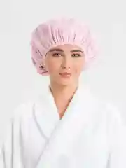 Розовый шапочка для душа, для спа процедур, с термоподкладом