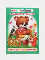 Лесной зеленый книги  для детей 4-7 лет. Текст разделен на слоги. Формат 16 х 22 см., 8 стр