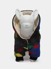 Синий куртка для собак зимняя