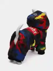 Синий куртка для собак зимняя