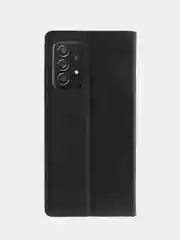 Черный чехол-книжка для Samsung A52 из нубука Super Creative