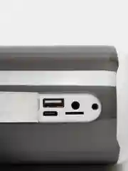 Белый портативная Bluetooth-колонка Pluse 5 mini, с радио и светомузыкой, беспроводная