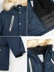 Зеленый куртка для мальчика ACOOLA утеплённая с капюшоном, с мембраной