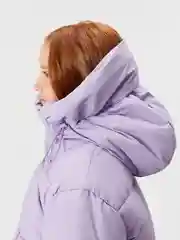 Фиолетовый куртка для девочки ACOOLA утеплённая стеганая, с капюшоном из водонепроницаемой ткани