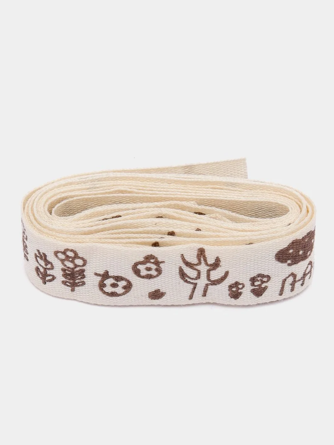Бежевый лента льняная, hand made