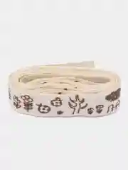 Бежевый лента льняная, hand made