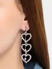 Серебряный серьги женские, ассиметричные