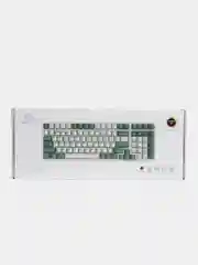 Угольный клавиатура механическая, игровая, с подсветкой, FREE WOLF K3 HOTSWAP, белая, чёрная