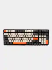 Угольный клавиатура механическая, игровая, с подсветкой, FREE WOLF K3 HOTSWAP, белая, чёрная