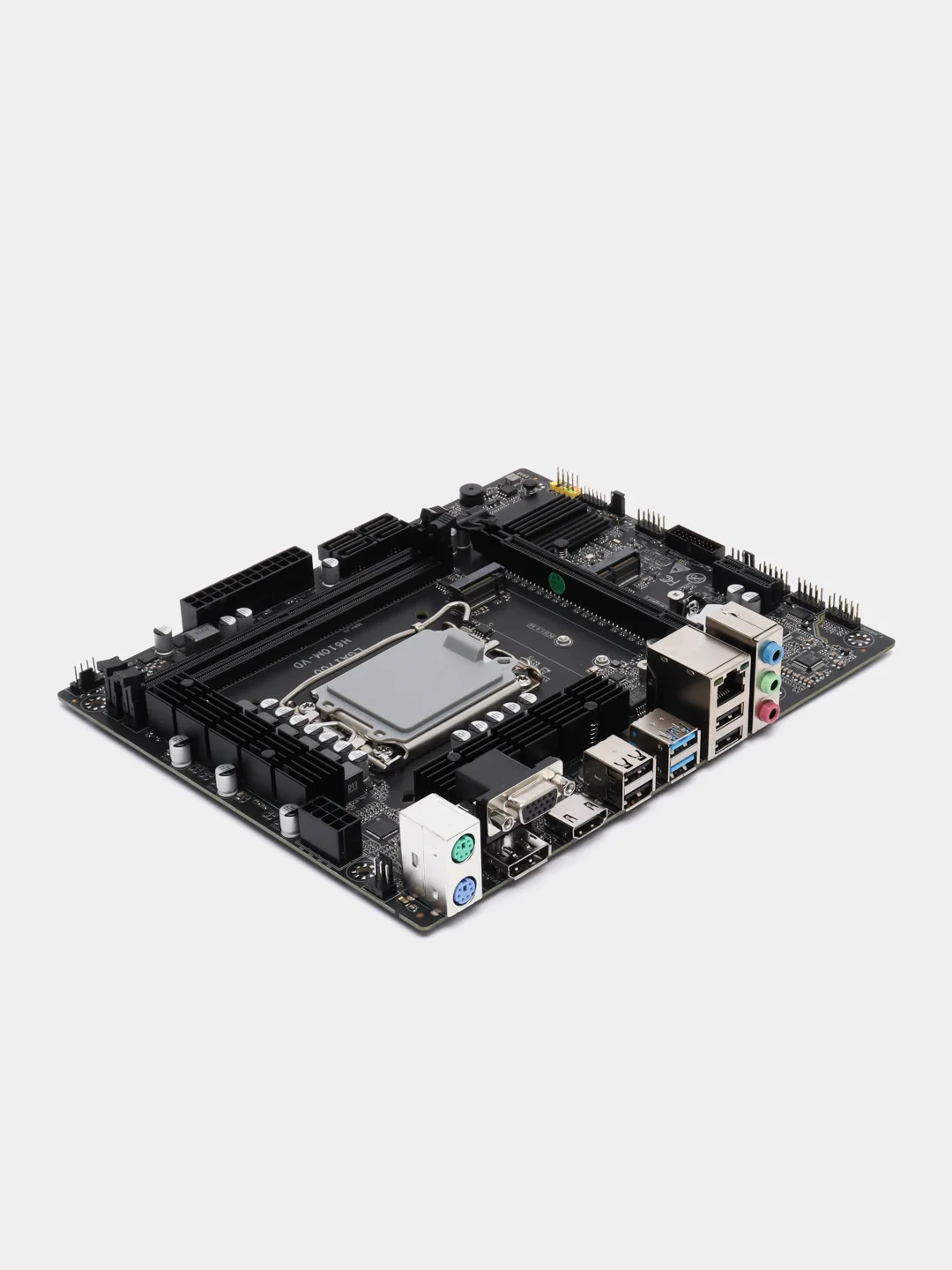 Черный материнская плата H610M-VD, LGA 1700, Intel Core i3/i5/i7, Micro-ATX, OEM