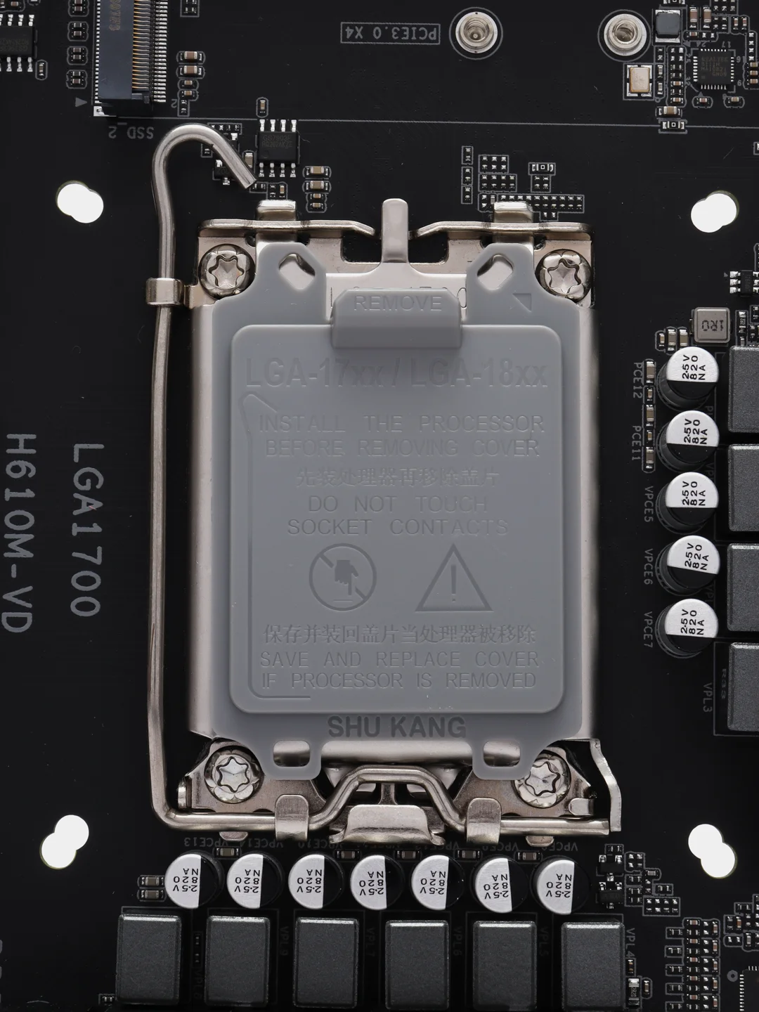 Черный материнская плата H610M-VD, LGA 1700, Intel Core i3/i5/i7, Micro-ATX, OEM