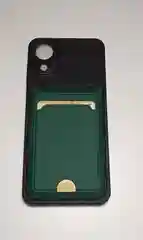 Прозрачный чехол для SAMSUNG A03 Core с карманом для карточки