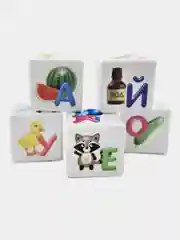 Кубики "Азбука для самых маленьких" Буквы русский алфавит. Умные кубики для детей