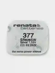 Батарейки для часов 377, SR626SW, AG4, LR626, R377, SR66 1.55V батарейка Renata