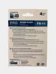 Свечи зажигания FINWHALE FS11, комплект 4 штуки