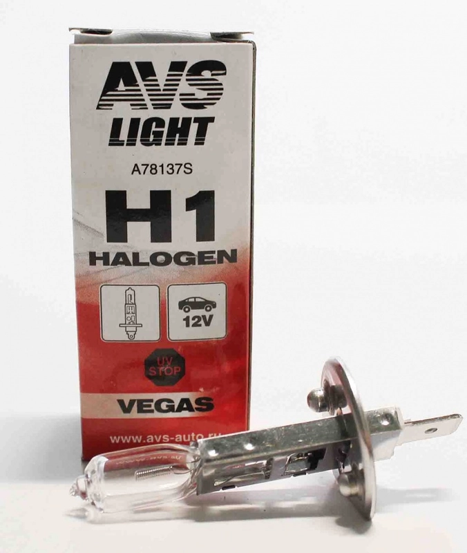Галогенная лампа AVS Vegas H1.12V.55W, 1 шт