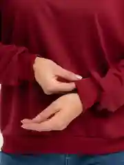 Бордовый свитшот женский