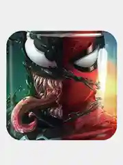 Зеленый 3d стикеры (наклейки) на телефон Marvel Мстители