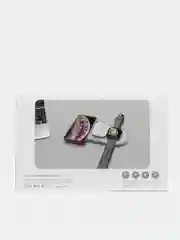 Белый беспроводная зарядка 3 в 1, для iPhone, iWatch, AirPods, Android