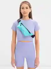 Сумка поясная для бега Keep Distance на молнии, цвет бирюзовый