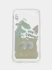 Фиолетовый чехол на iPhone 11, 12, 13 / 14 Pro Max,  7/ 8 Plus, XR, XS, X , прозрачный